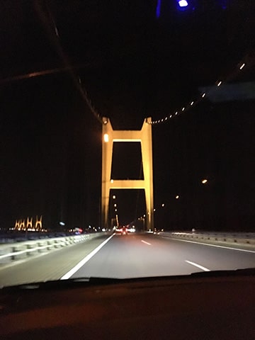 夜の瀬戸大橋