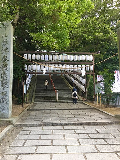 吉備津神社の階段