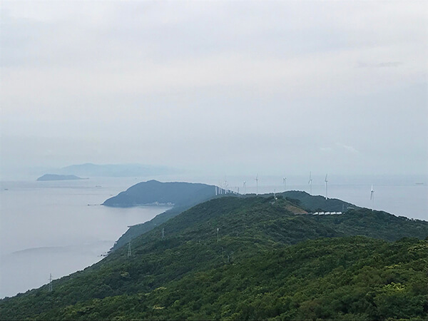 佐田岬半島から眺める九州
